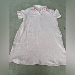 Pink dress never worn. Size lg